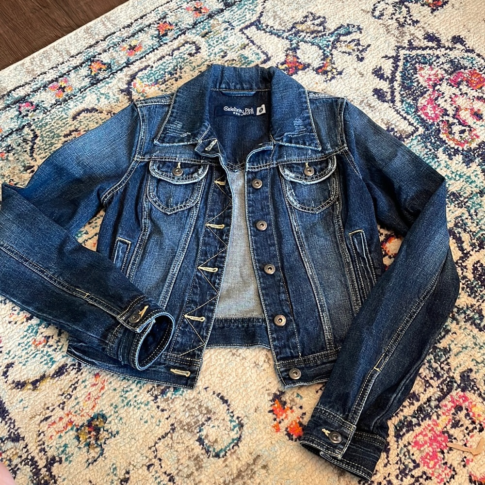 Celebrity Pink Denim Jacket